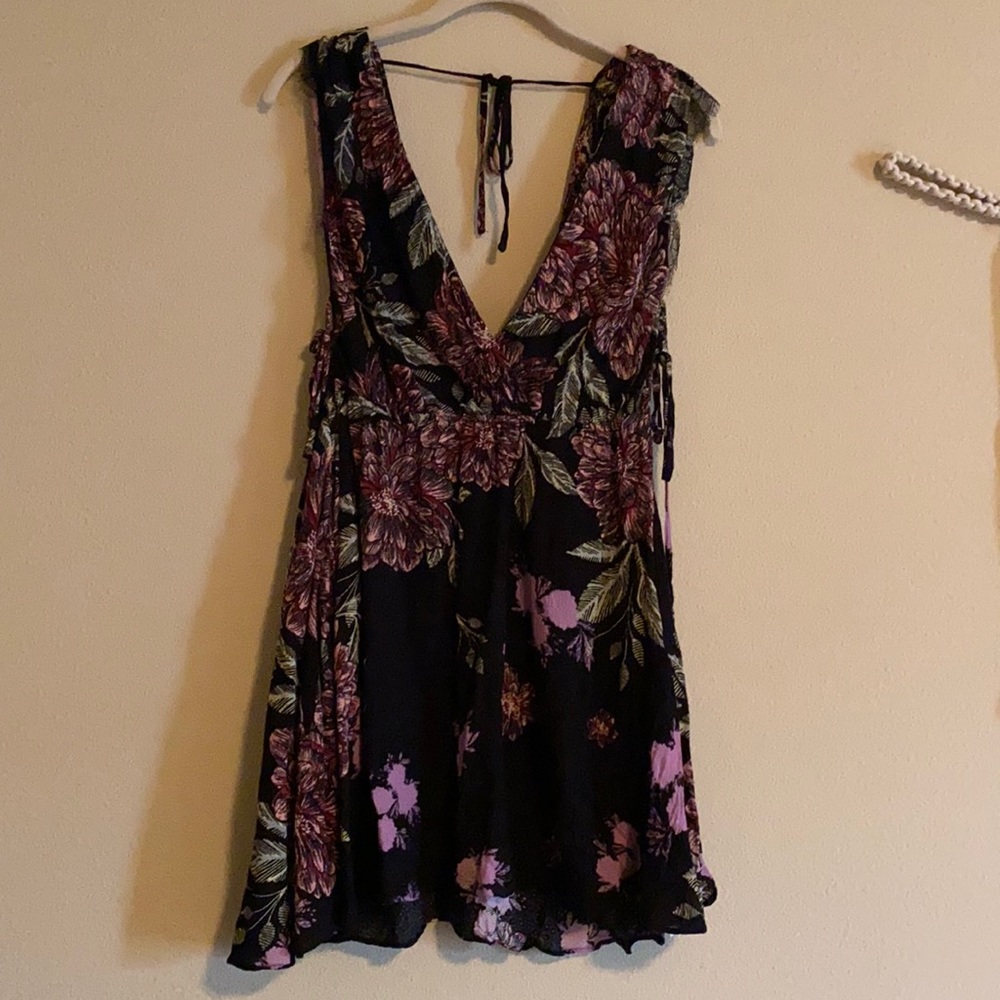 Free people floral mini dress